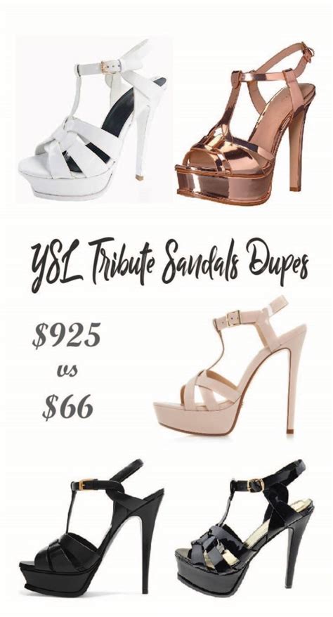 ysl paige sandals dupe|YSL tribute dupe.